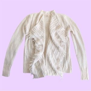 Hollister cream knit cardigan